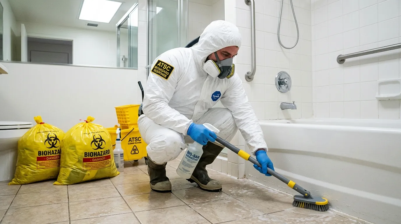 Decontamination equipment deployed for Blood Cleanup in Highland Village